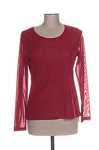 pause cafe chemises femme de couleur rouge