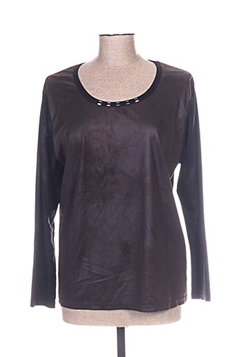 pause cafe t-shirts femme de couleur marron