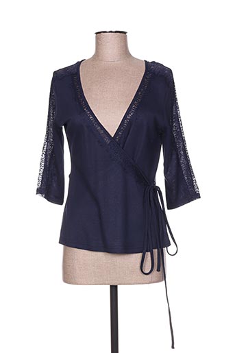 jus d'orange gilets femme de couleur bleu