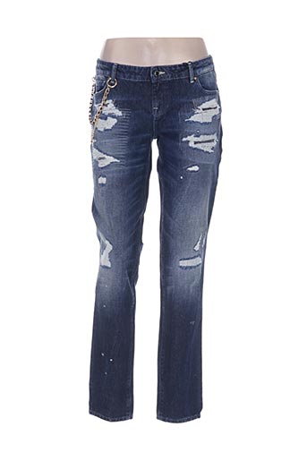 guess jeans femme de couleur bleu