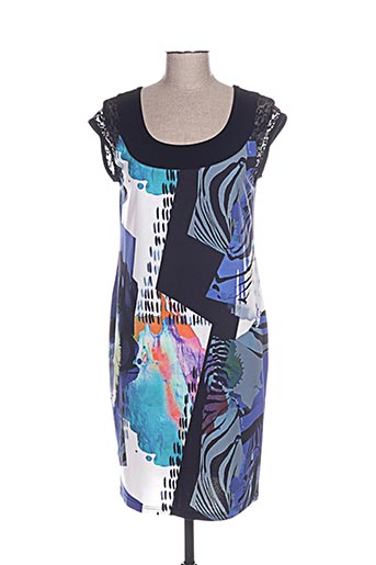 telmail robes femme de couleur bleu