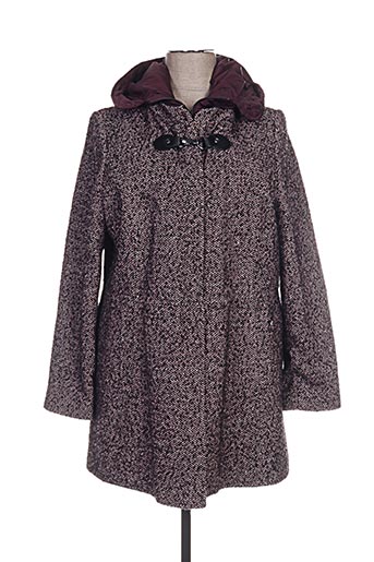 concept k manteaux femme de couleur rouge