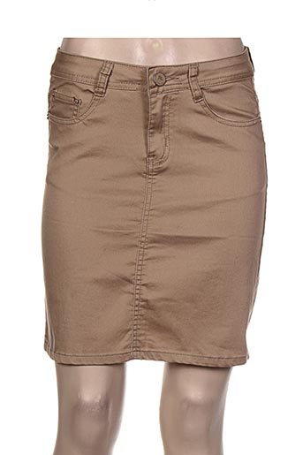 bs jeans jupes femme de couleur marron