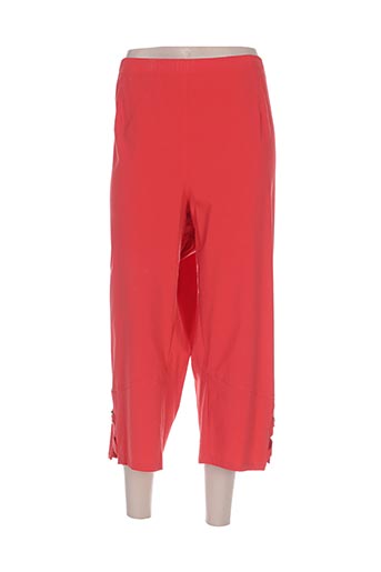 chalou pantacourts femme de couleur rouge