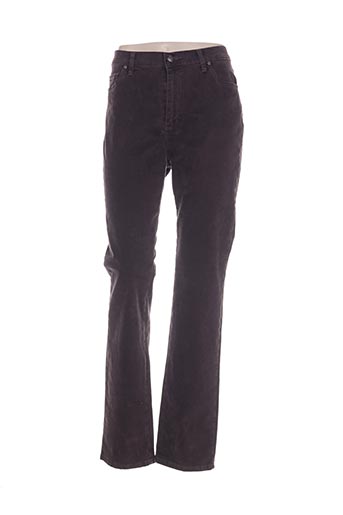 lcdn pantalons femme de couleur marron