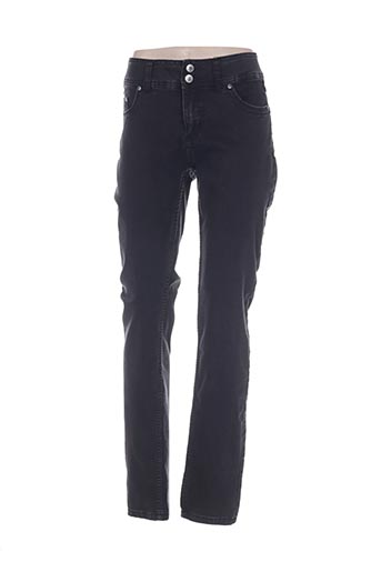 imitz pantalons femme de couleur noir