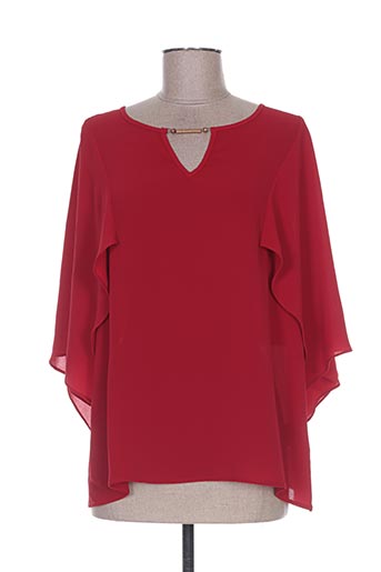 jus d'orange chemises femme de couleur rouge