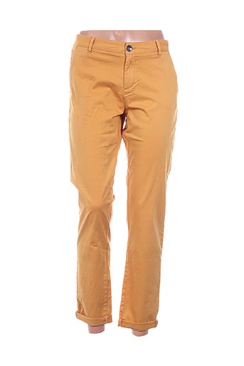 ddp pantalons femme de couleur jaune