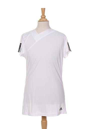 adidas t-shirts fille de couleur blanc