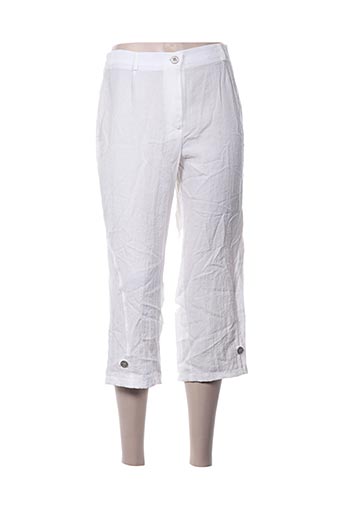 telmail pantacourts femme de couleur blanc