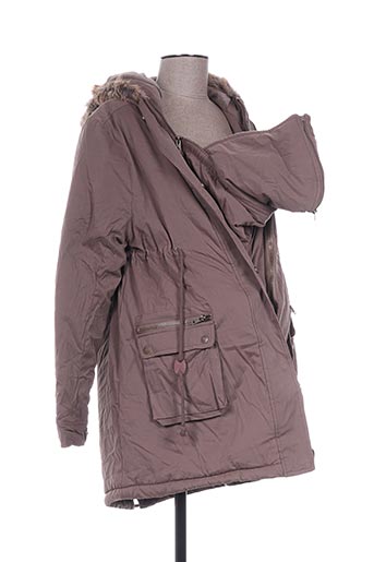 colline manteaux femme de couleur marron
