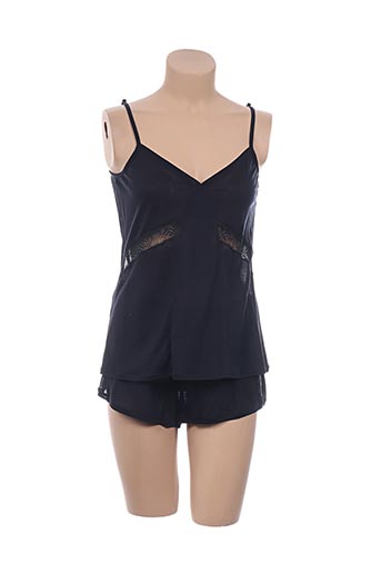 hanro lingerie femme de couleur noir