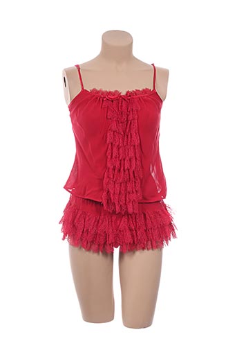 marjolaine lingerie femme de couleur rouge