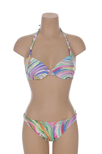 lise charmel maillots de bain femme de couleur vert
