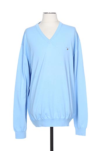 gant pulls homme de couleur bleu