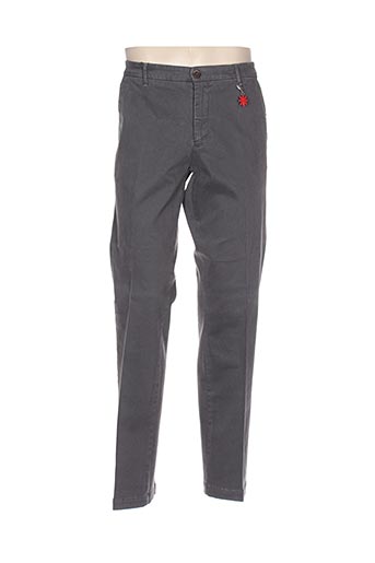 manuel ritz pantalons homme de couleur gris