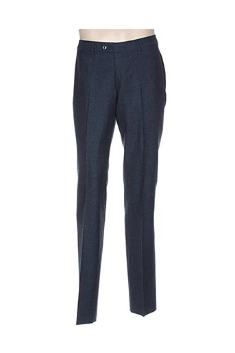 bruno saint hilaire pantalons homme de couleur bleu