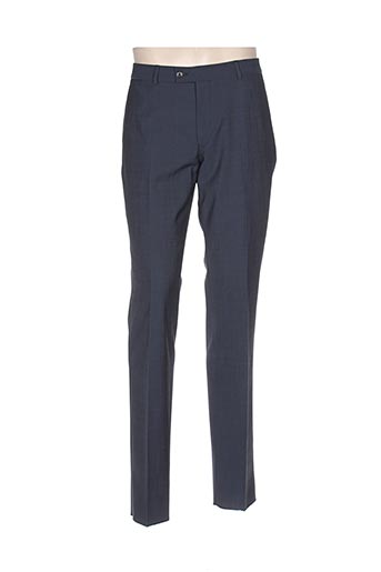 bruno saint hilaire pantalons homme de couleur bleu