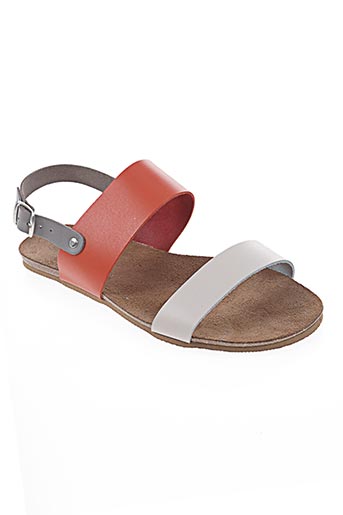 kedzaro chaussures femme de couleur orange