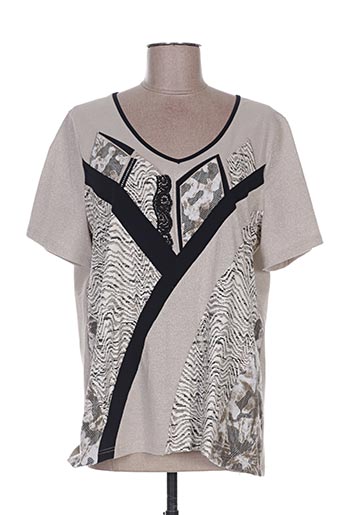 pause cafe t-shirts femme de couleur beige