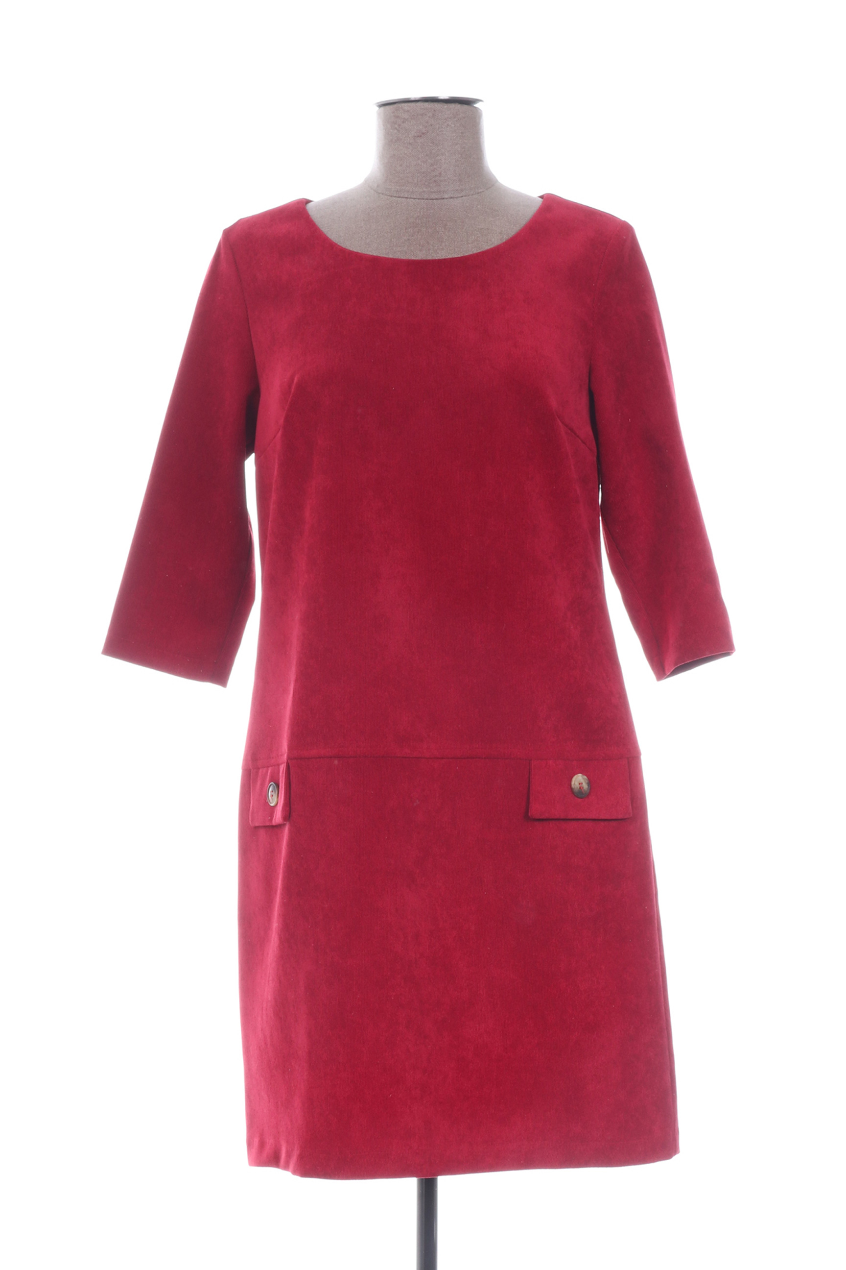 Rinascimento Robes Mi Longues Femme De Couleur Rouge En ...