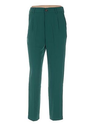 Pantalon 7/8 vert GRACE & MILA pour femme
