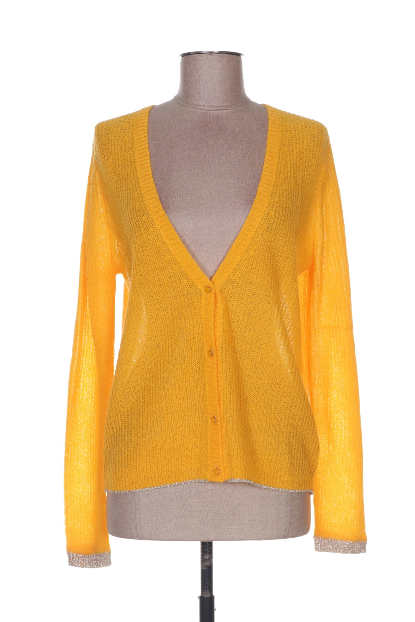 La Petite Etoile Cardigans Femme De Couleur Jaune En ...