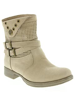 bottines nero giardini beige