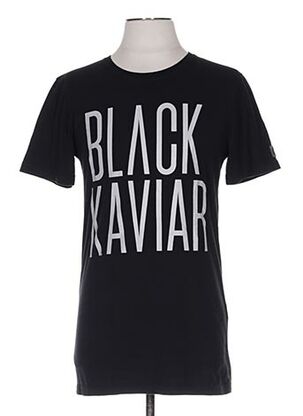 T-shirt manches courtes noir BLACK KAVIAR pour homme