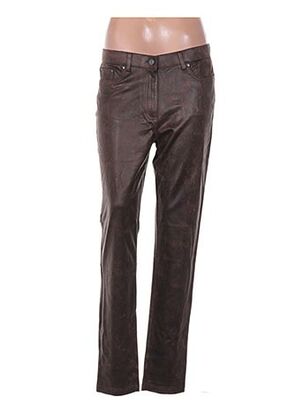 Pantalon casual marron LCDN pour femme