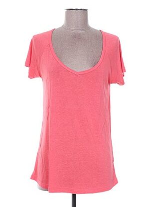 T-shirt manches courtes rose BEL AIR pour femme