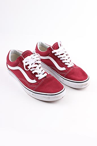 vans noir et rouge homme