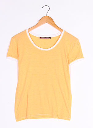 T-shirt manches courtes jaune COMPTOIR DES COTONNIERS pour femme
