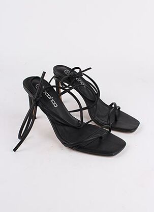 Sandales/Nu pieds noir BOOHOO pour femme