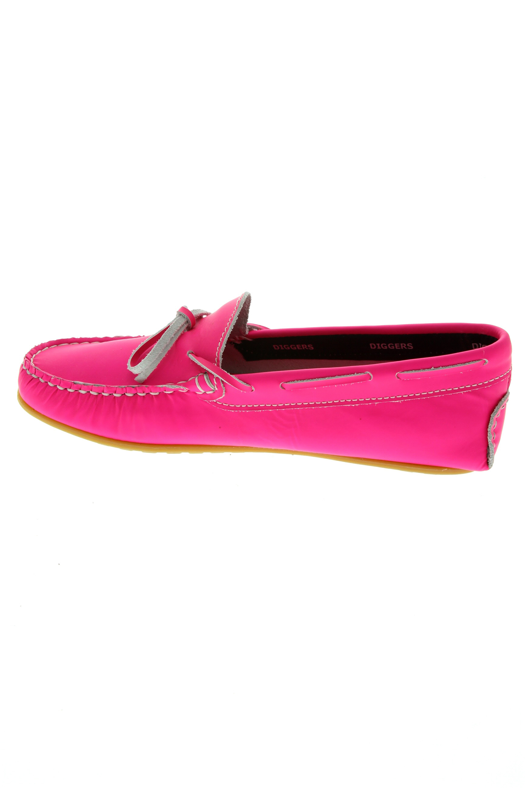 Diggers Chaussures Bateau Femme De Couleur Rose En Destockage  1411922-rose00 - Modz