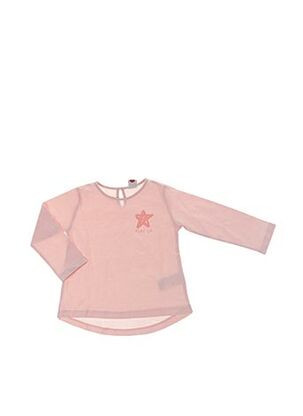 T-shirt manches longues rose PLAY'UP pour fille