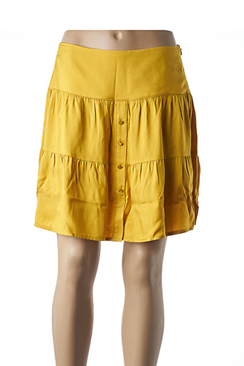 jupe courte jaune