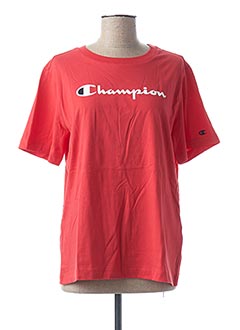 t shirt champion rouge femme