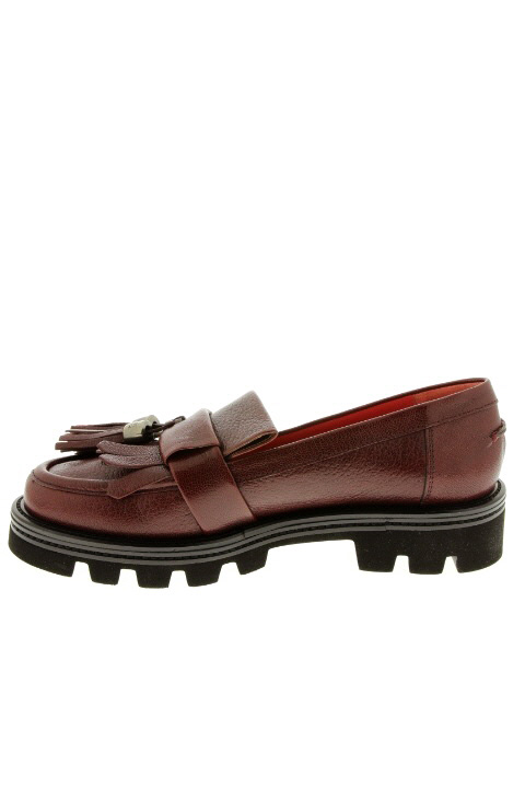 mocassin rouge femme pas cher
