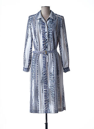 Robe mi-longue bleu COUTUREINE pour femme