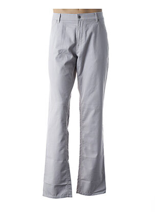 Pantalon casual gris BRUNO SAINT HILAIRE pour homme