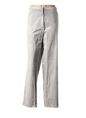 Pantalon casual gris QUATTRO pour femme