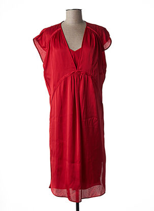 Robe mi-longue rouge BY MALENE BIRGER pour femme