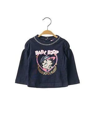 T-shirt manches longues bleu BABY BOOP pour fille