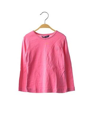 T-shirt manches longues rose ORIGINAL MARINES pour fille