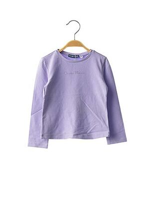 T-shirt manches longues violet ORIGINAL MARINES pour fille