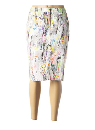 Femme Vêtements Jupes Jupes longueur genou Jupe midi Coton Angelo Marani en coloris Gris 
