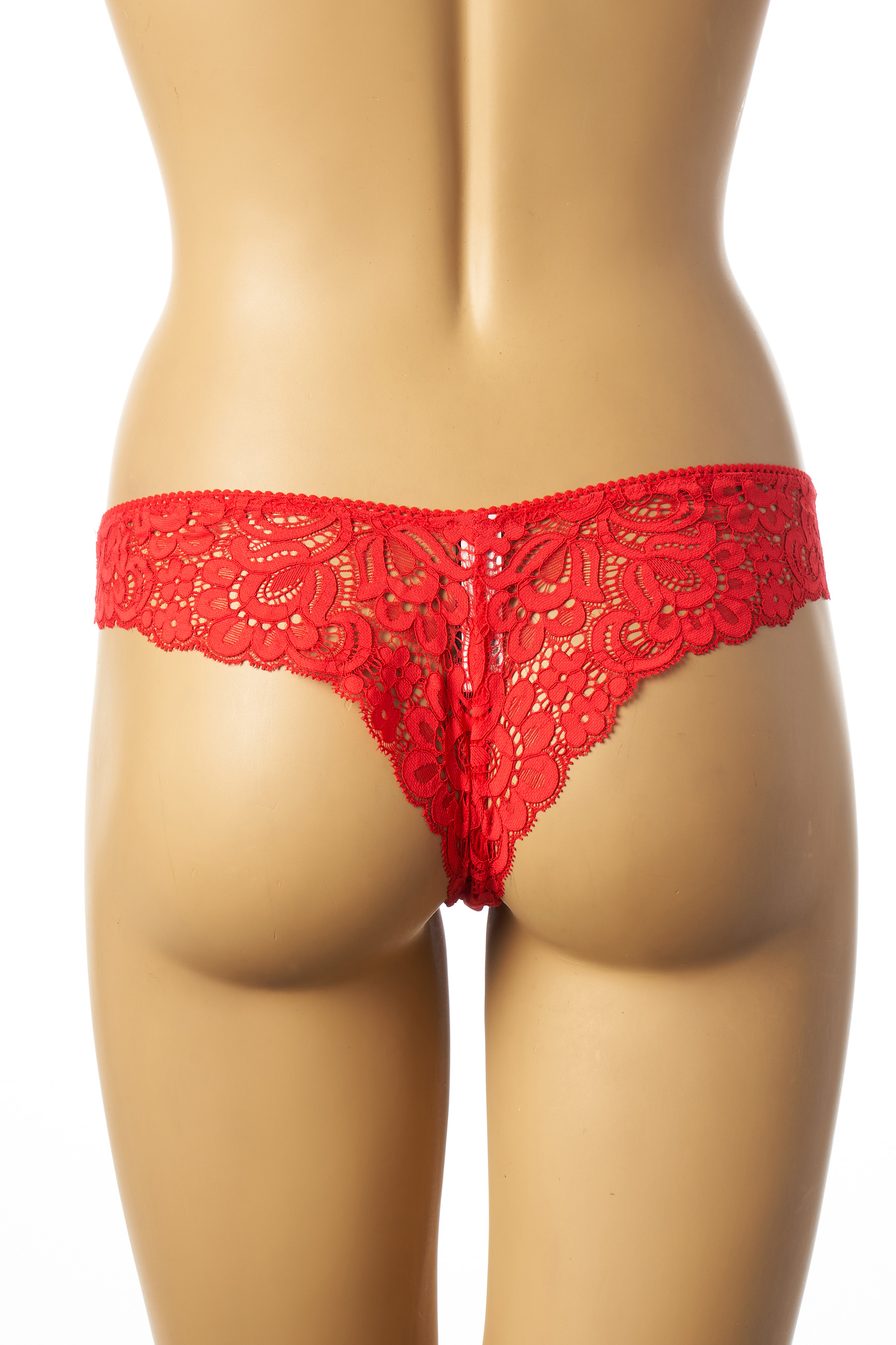 Etam Strings Tangas Femme De Couleur Rouge En Soldes Pas ...