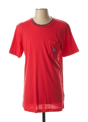 T-shirt manches courtes rouge DARIO BELTRAN pour homme