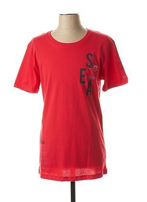 T-shirt manches courtes rouge DARIO BELTRAN pour homme